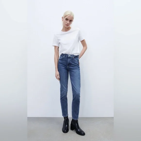 ZARA JEANS size 6 US (new condition, tags included). High rise - Ankle lenght - Picture 5 of 9